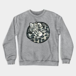 Snow leopard cub Crewneck Sweatshirt